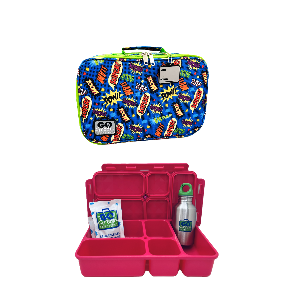 Superhero Comic Lunch Box Set
