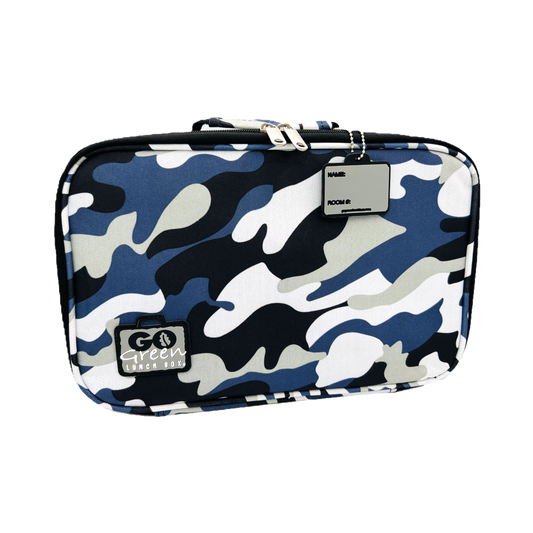 Blue Camo Lunch Bag