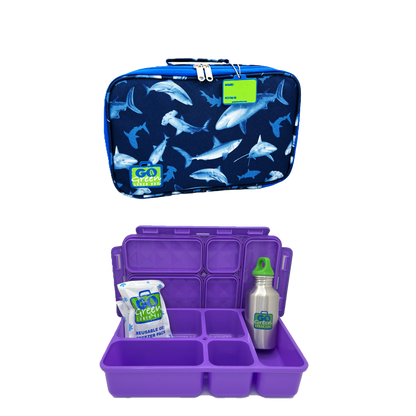 Shark Frenzy Lunch Box Set
